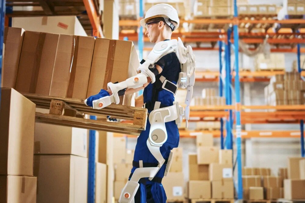 Эти устройства усиливают физические возможности человека, снижая нагрузку на мышцы и суставы, и помогают выполнять тяжёлые или монотонные задачи. Источник: rg.ru