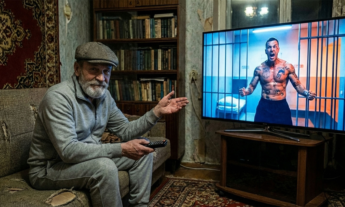 Некоторые сцены в тюремных фильмах вызывают ухмылку у Андрея.