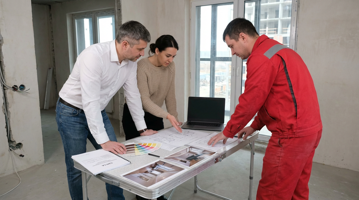 Утверждение дизайн-проекта для ремонта квартиры в новостройке 