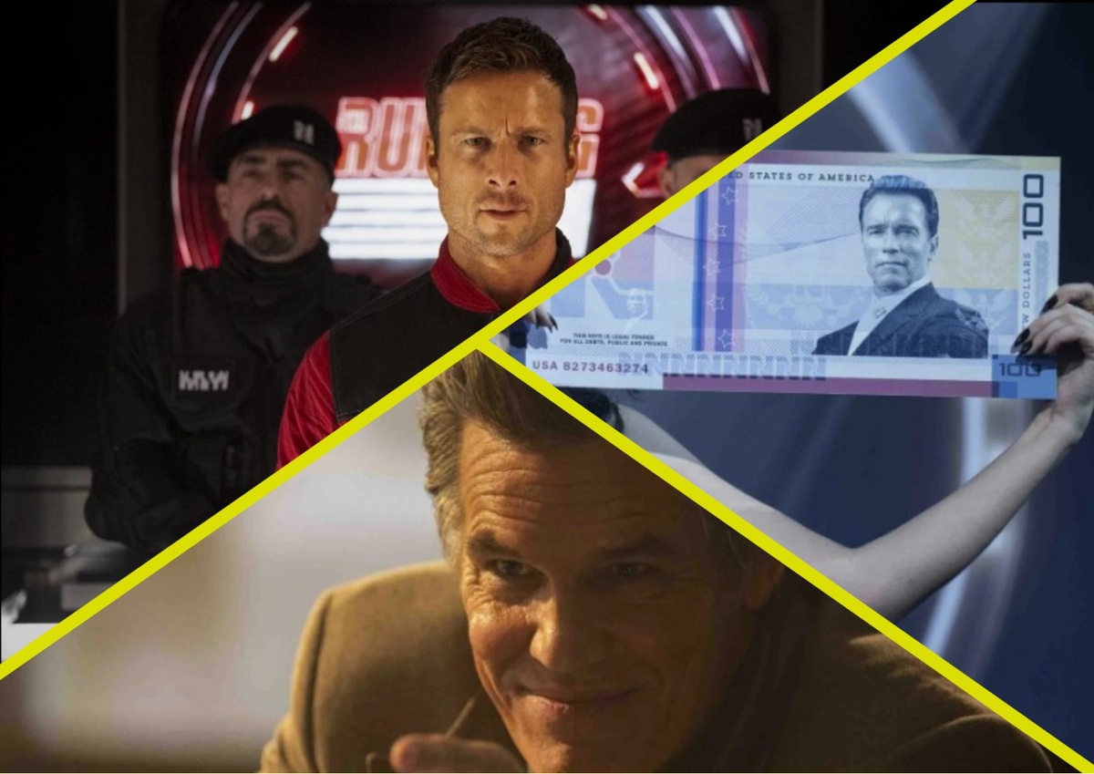 При создании коллажа и оформлении статьи использованы кадры из фильма "Бегущий человек". Источники: Кинопоиск, Кинориум