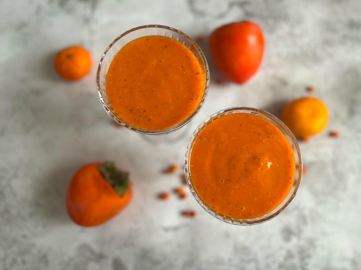 Вот такой он красивый, наш зимний смузи! 