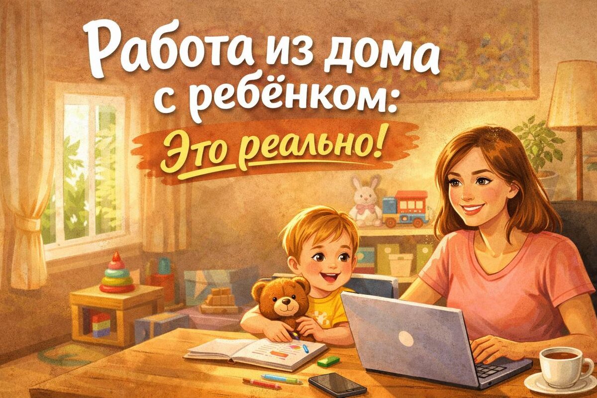 Как начать работать онлайн, даже если у тебя маленький ребёнок