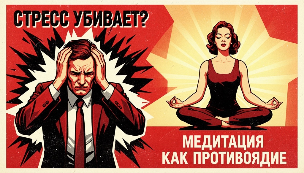 Стресс убивает Медитация противоядие
