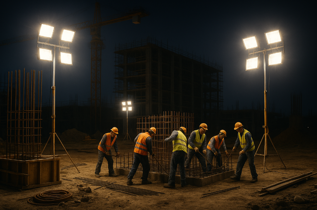 Организация освещения строительных площадок и объектов

