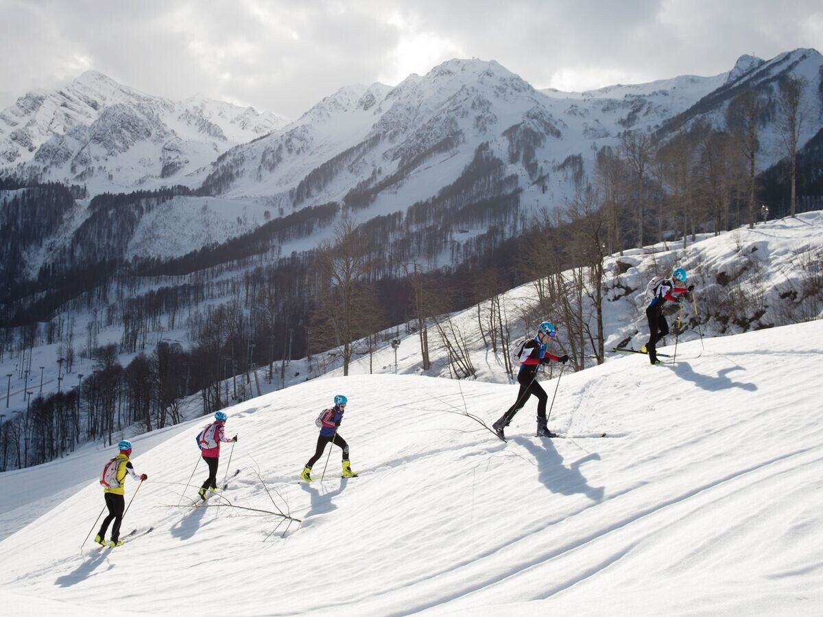    Тренировка членов сборной Вооруженных Сил Российской Федерации по ски-альпинизму | © РИА Новости / Нина Зотина