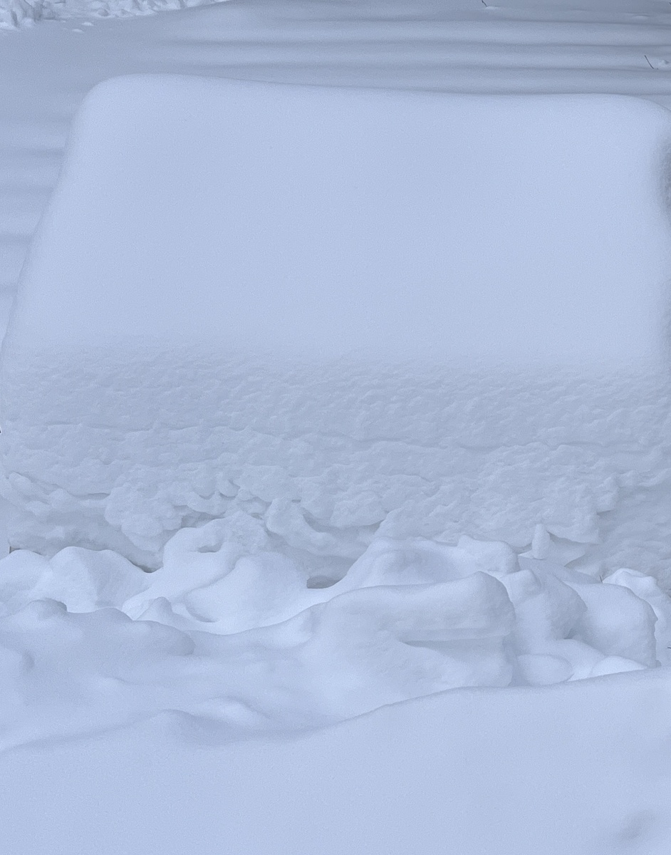 Снег на теплице. 