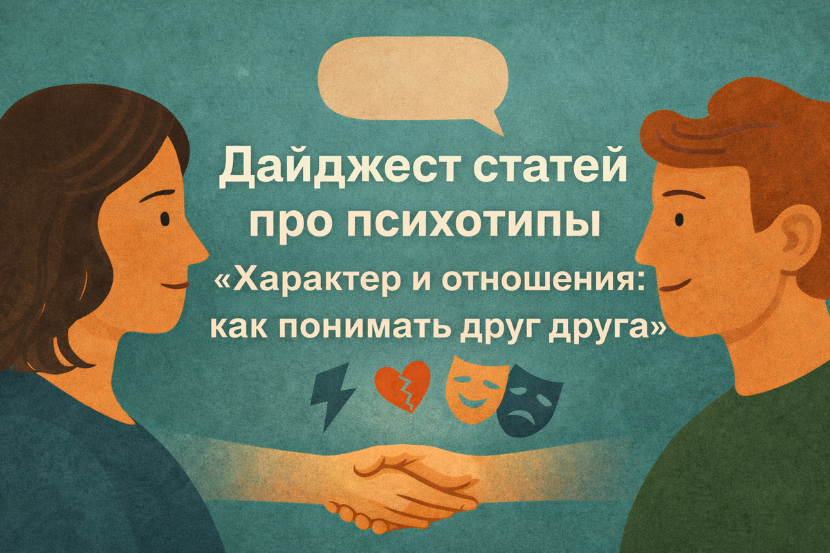 Знание о психотипах помогает увидеть особенности другого человека и нашу естественную реакцию на него, чтобы избавиться от ощущения «со мной что‑то не так».