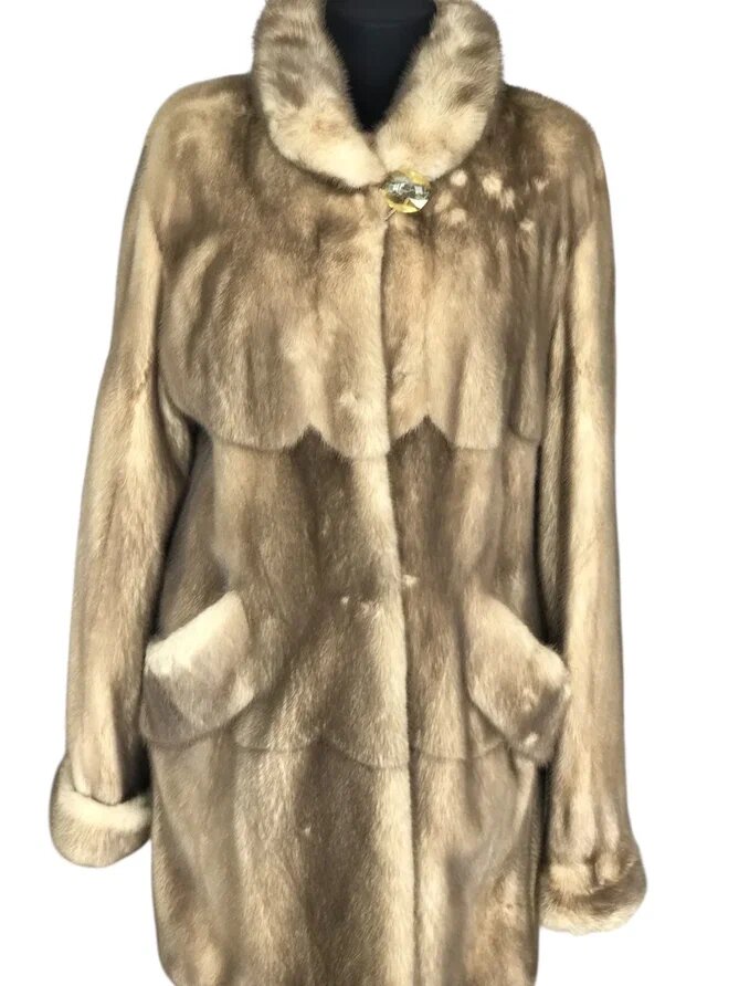 Переделка полупальто из меха норки. Ателье Ирины Берзиной.