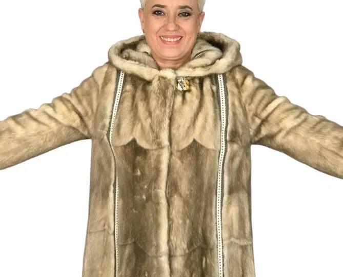 Переделка полупальто из меха норки