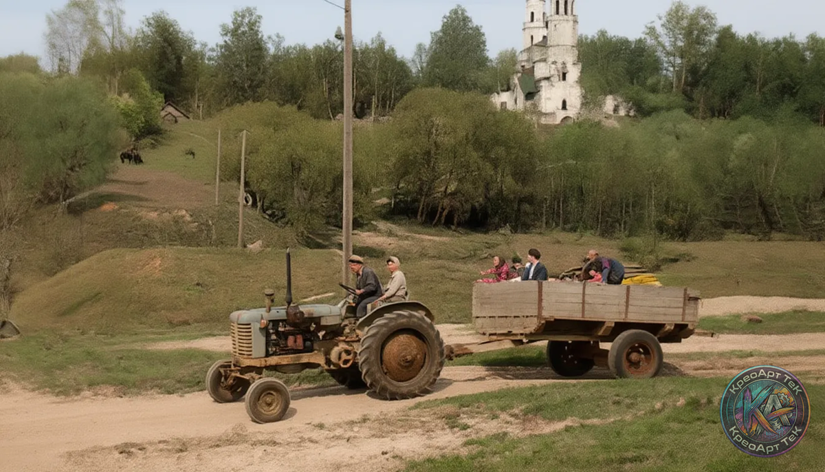 Деревня Смольнево. 1954 год