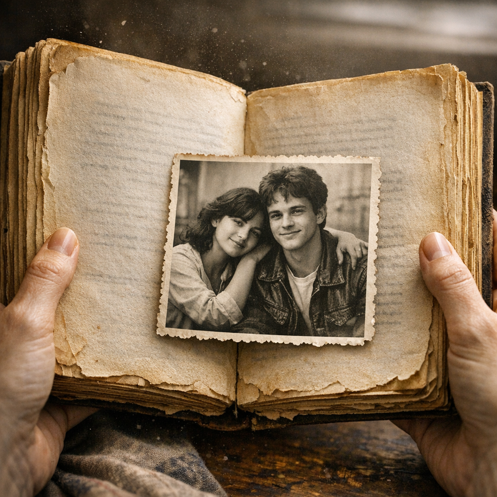 "Я села за стол. Положила фотографию перед собой."