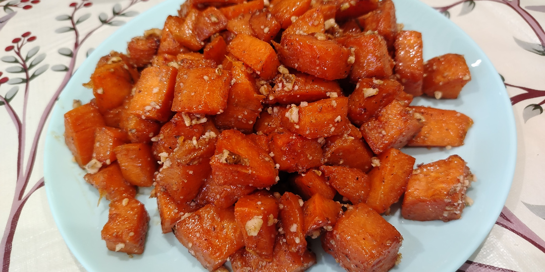 Батат с мёдом и орехами в аэрогриле 🔥