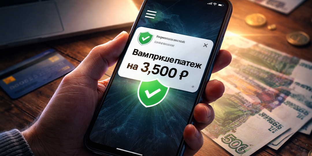 «Поступил платёж»: как безобидное уведомление приводит к потере пенсии