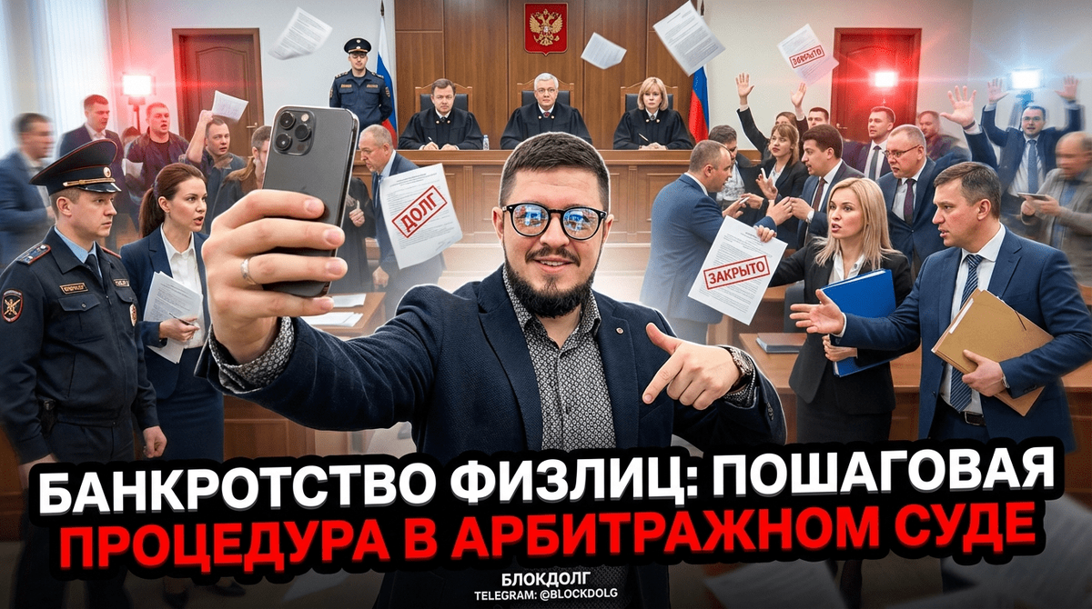   Основные этапы процедуры банкротства гражданина в суде Максим