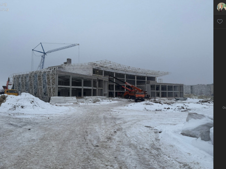     Василий Голиков оценил строительство нового бассейна в Губкине, фото: скриншот со страницы vk.com/golikov_vg