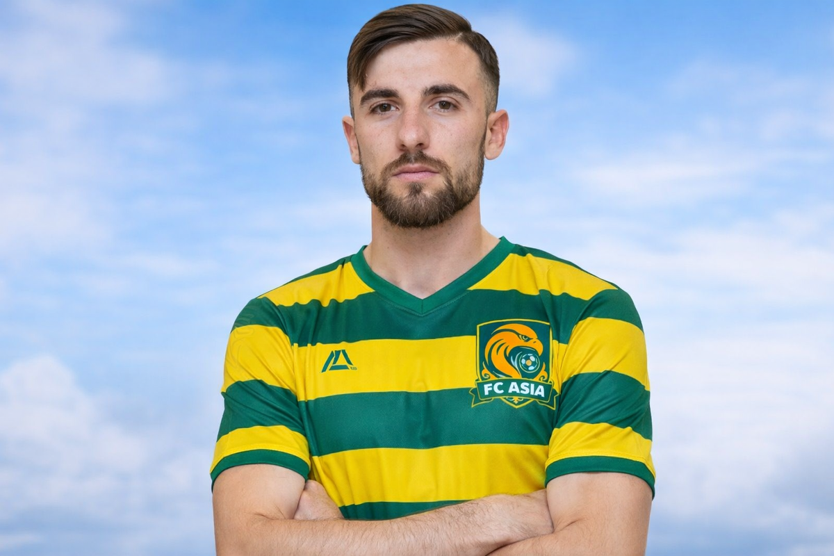 Хелил Асани Фото сгенерировано с применением нейросети. Оригинал ФК «Влазния»