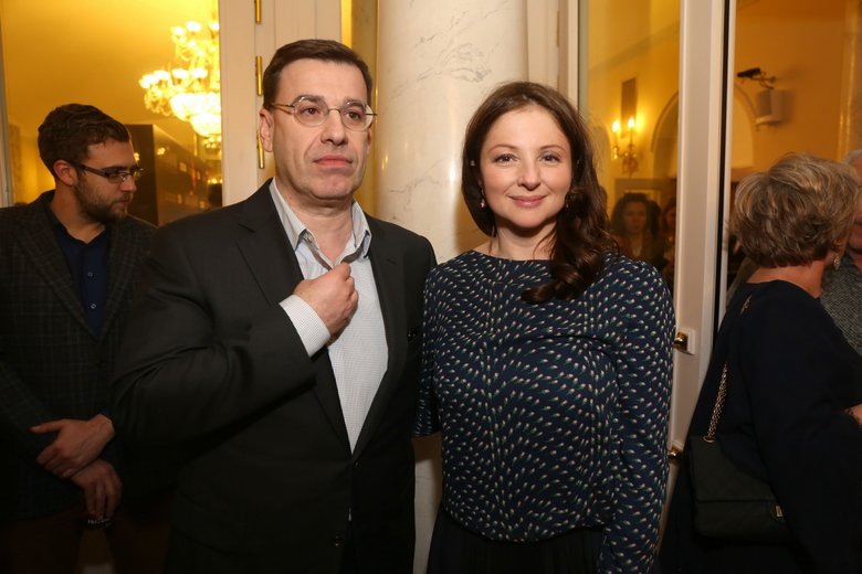 Анна Банщикова с мужем.