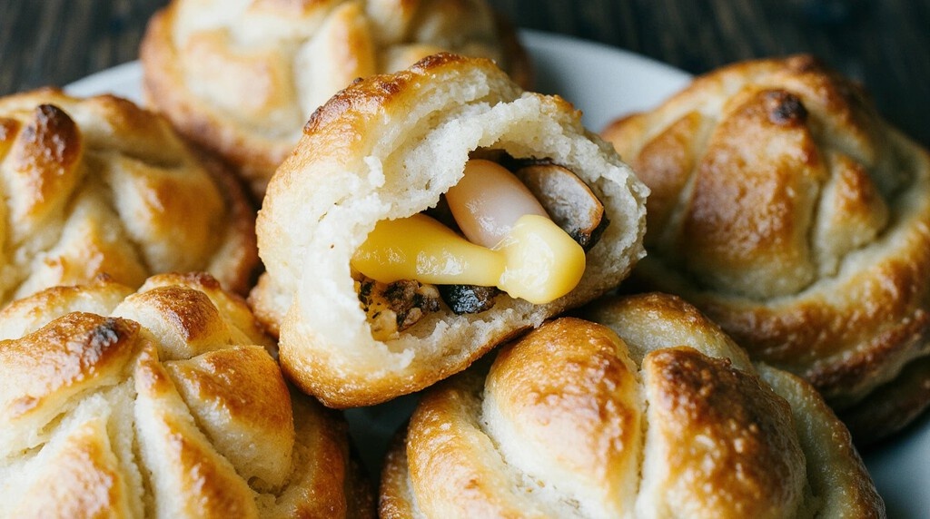 Шпроты в слоёном тесте