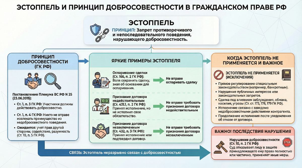 Инфографика. Эстоппель.