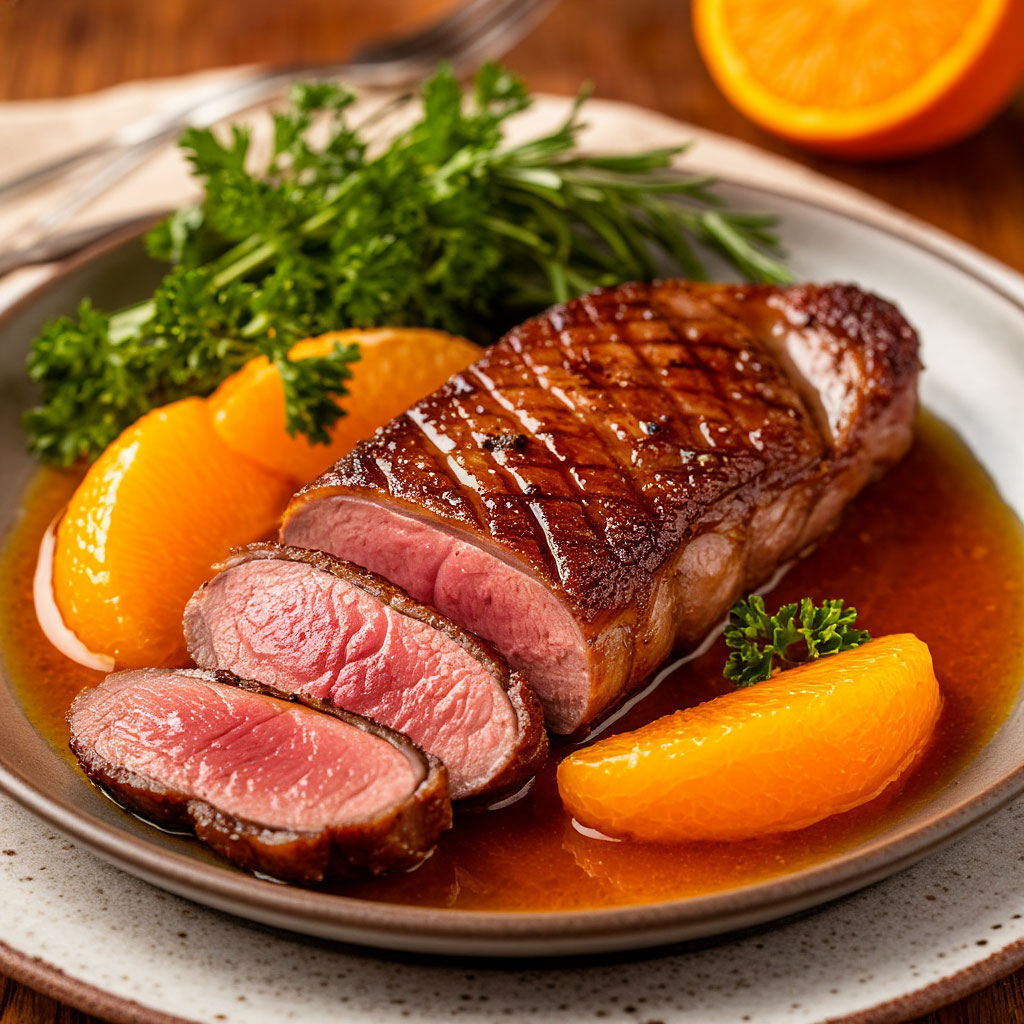 Утка с апельсиновым соусом