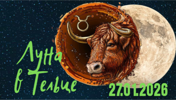 Луна в Тельце до 23:55