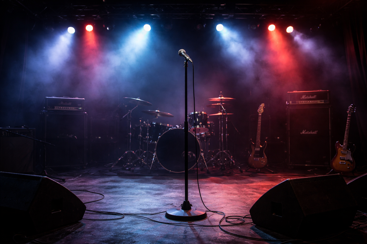 Сцена без рок-музыканта...