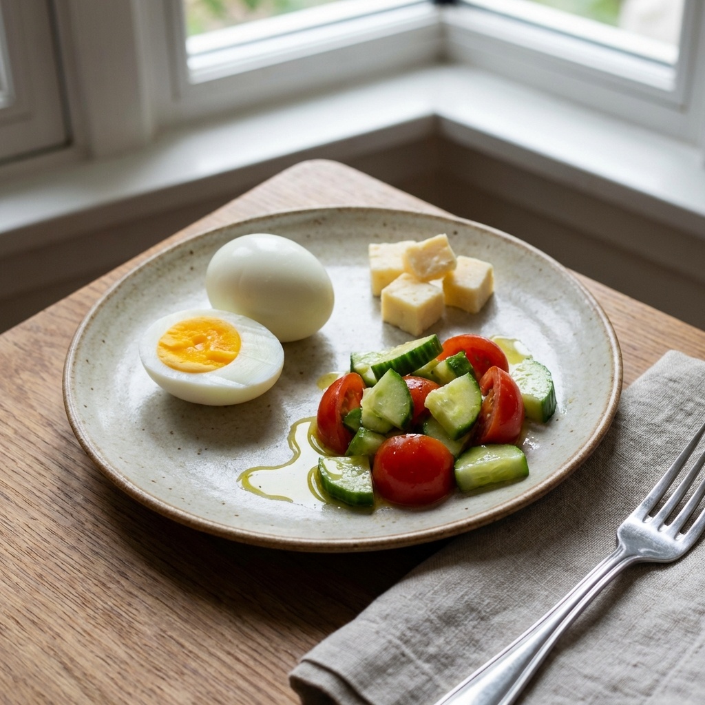 Яйца + сыр + овощи