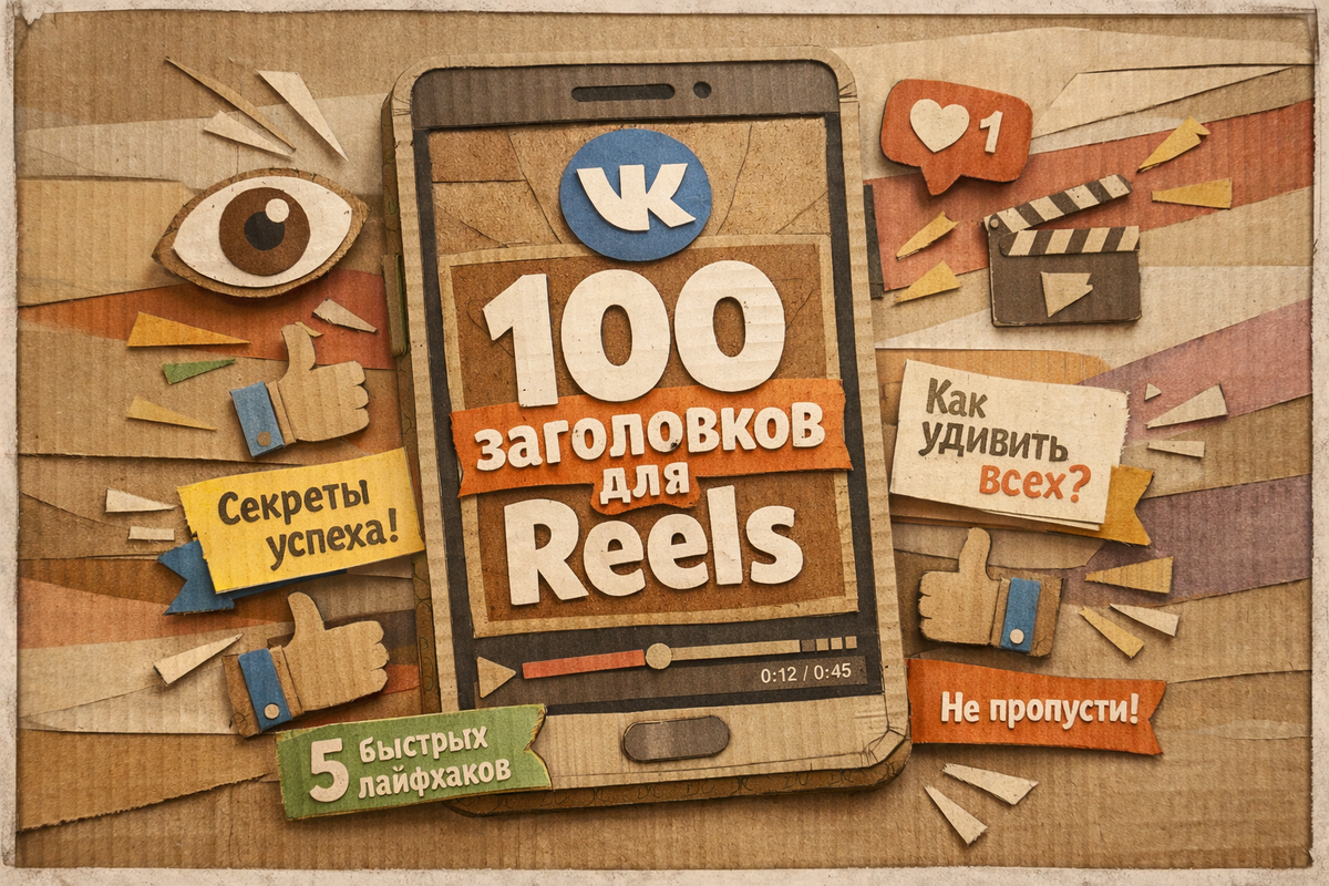 Заголовки для Reels: Как привлечь внимание и зацепить зрителя (100 работающих примеров)