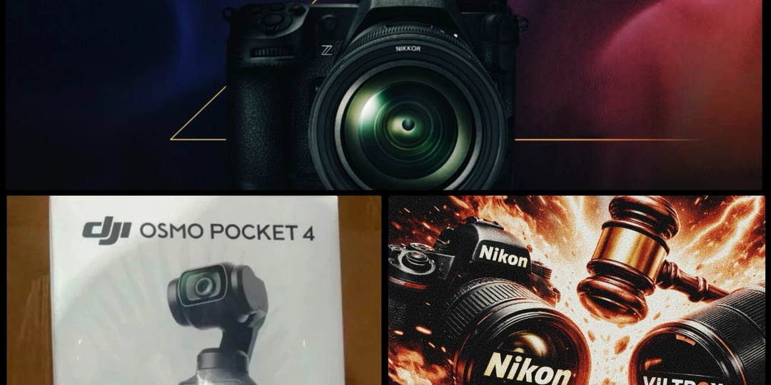 Неделя в фотоиндустрии: Nikon Z9 II, DJI Osmo Pocket 4 и суд Nikon vs Viltrox