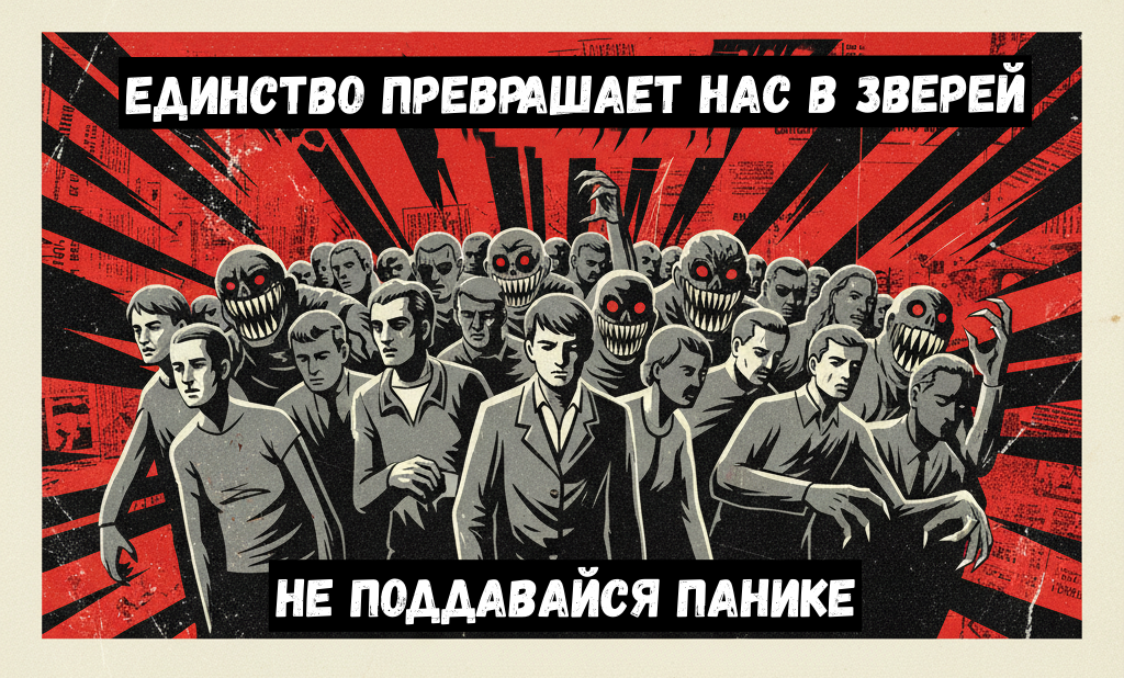 Толпа превращает нормальных людей в чудовищ