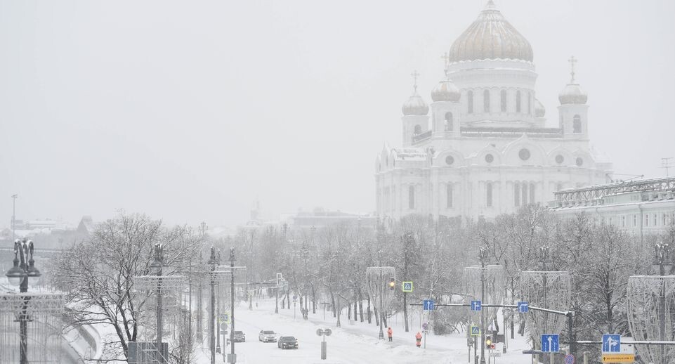    Рекордный снегопад в Москве и Подмосковье / Медиасток.рф