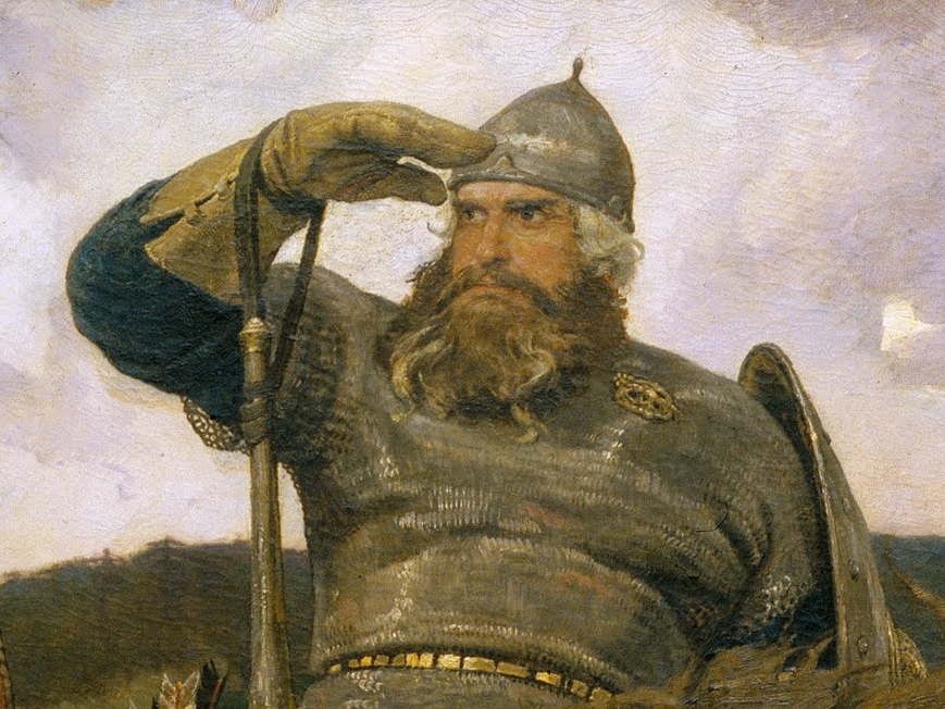 Русский богатырь, былинный герой Илья Муромец