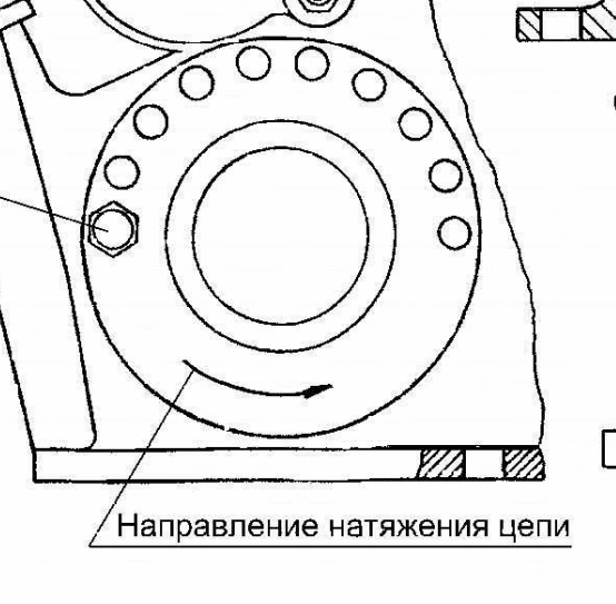 Рисунок 1 Натяжное устройство цепи редуктора