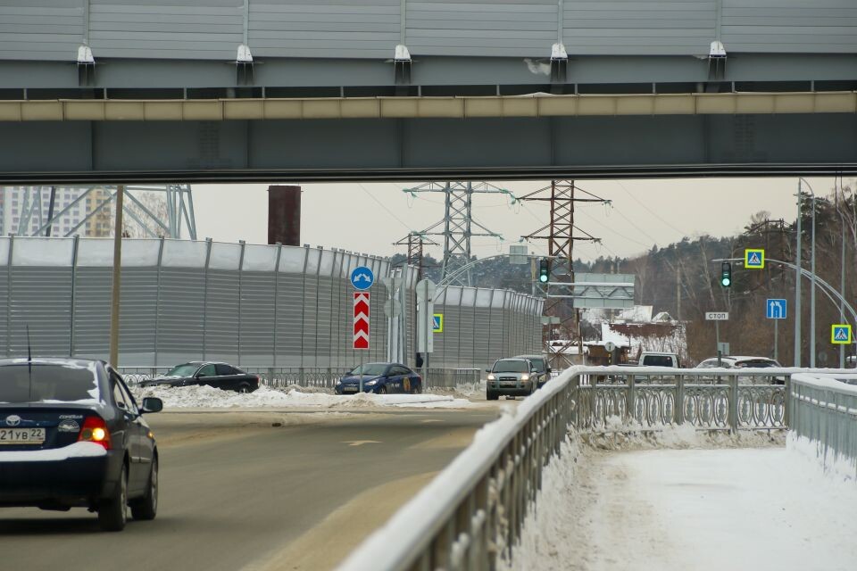    Новая транспортная развязка в Барнауле. Вид на Южный тракт. Источник: Виталий Барабаш/"Толк"