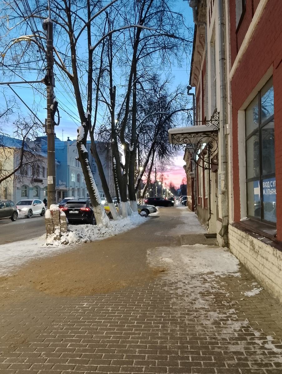 Розовый рассвет 26.01.2026, фото автора 