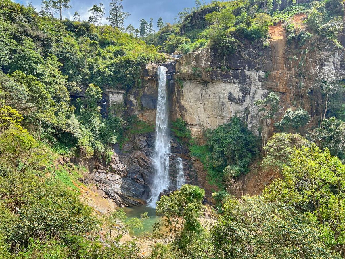 Водопад Рамбода, Нувара-Элия, Шри-Ланка. Фото автора 