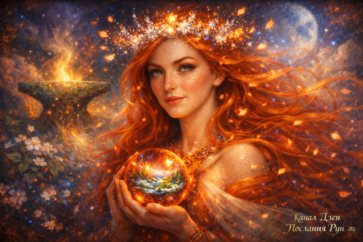 Послание Богини Бригиты на Имболк: огонь перемен и знак весны. Рунический расклад о судьбоносном повороте и новом начале.