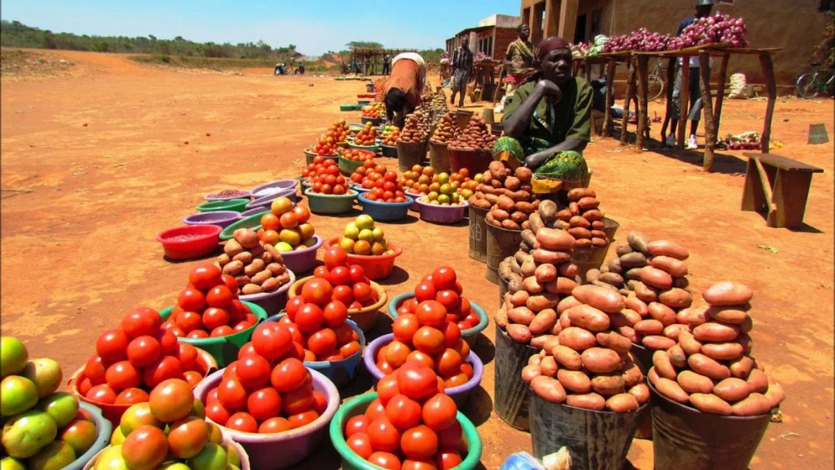 Придорожный базар где-то на малавийских просторах