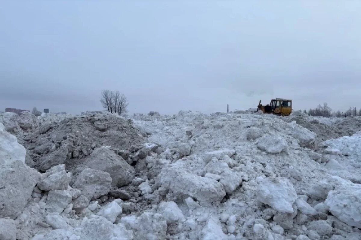    Новосибирск расширяет сеть снегоотвалов из-за рекордных осадков