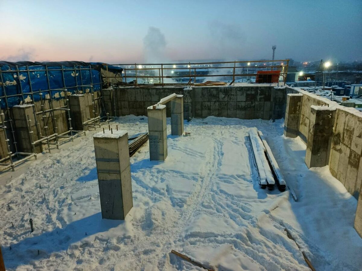 Якутская ГРЭС-2. Устройство фундаментов с добавкой Пенетрон Адмикс 