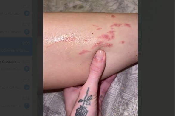    Скриншот видео ТГ-канала ЧП Самара t.me/chp_samara