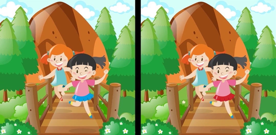 Задание на внимательность. Найди три отличия на картинке.