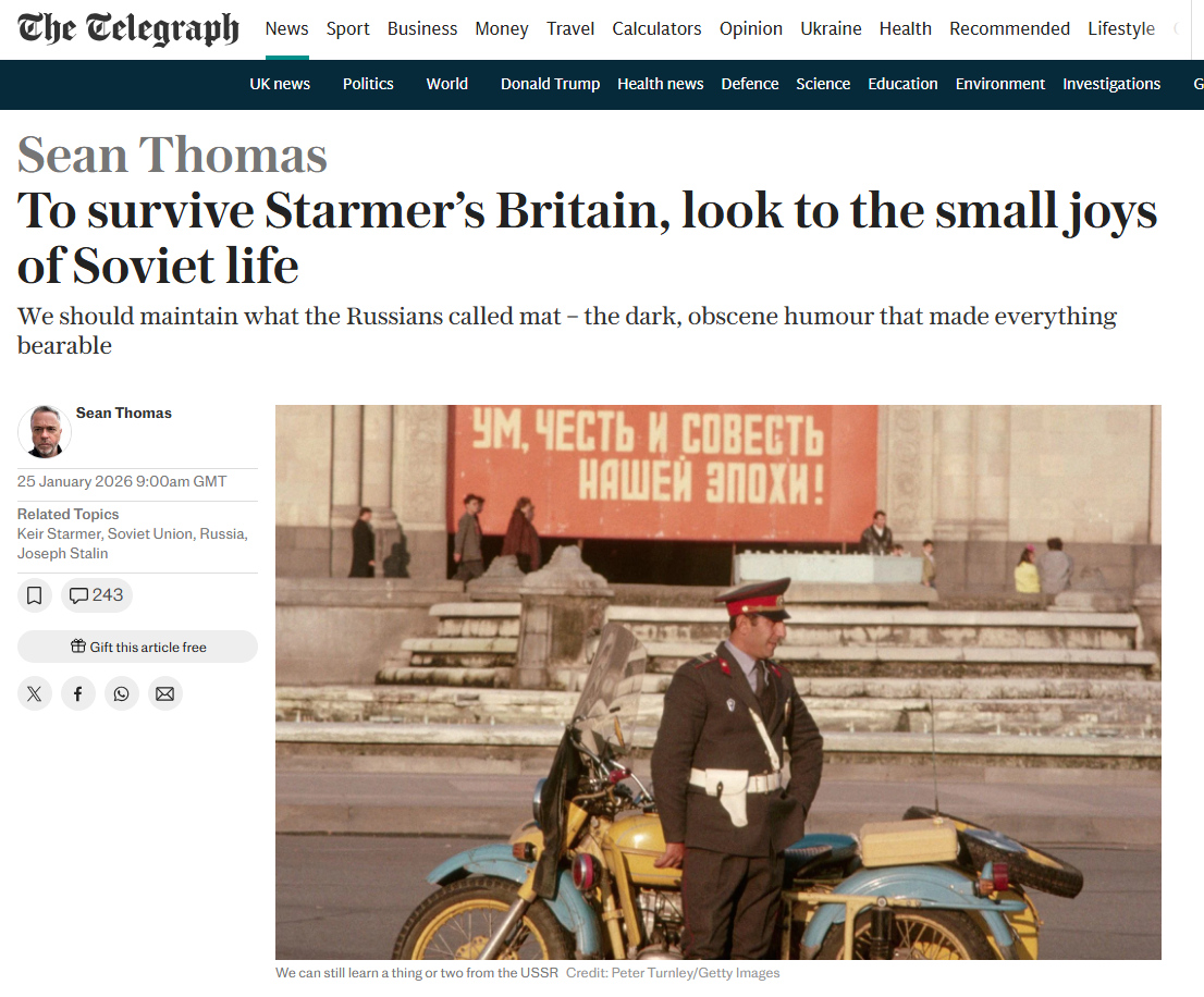 Нам следует сохранить то, что русские называли матом – мрачный, непристойный юмор, который делал всё терпимым