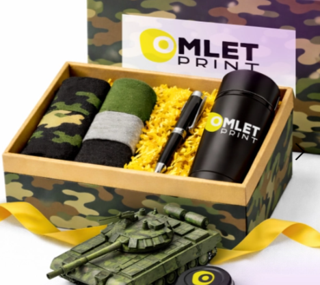 Подарки на 23 февраля от Омлет Принт