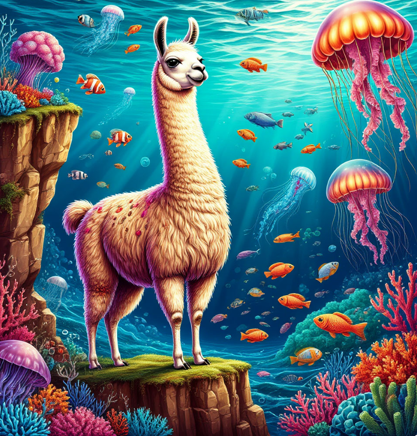 Шедеврум нынче халявит. Какие раньше картинки рисовал! А сейчас... Ну, и за то спасибо. Ллама своими копытечками и такого не нарисует никогда.