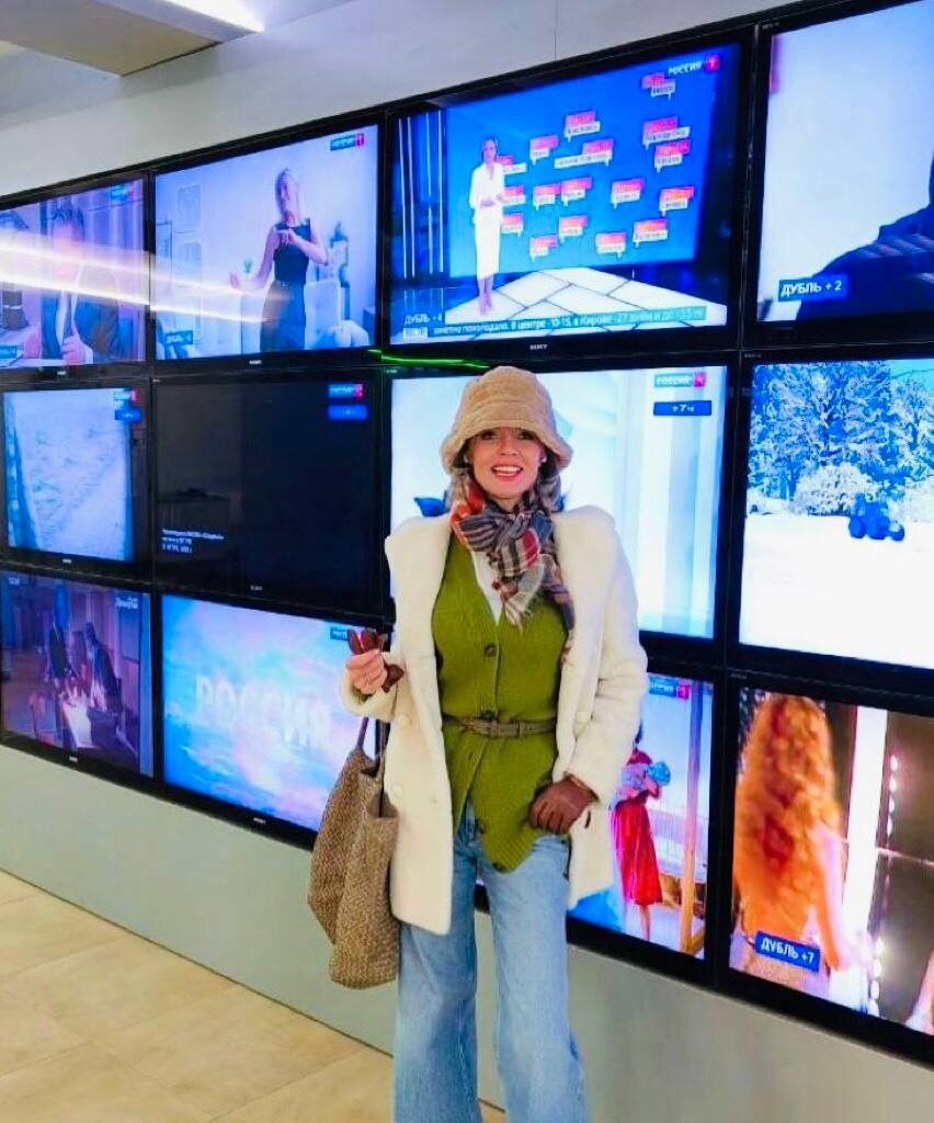 На фото: 
ведущая прогноза погоды на канале "Россия 1" Татьяна Антонова