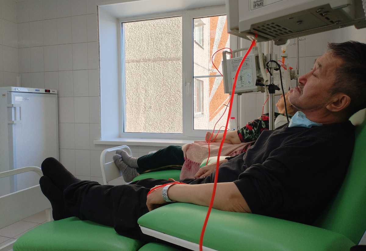 Химиотерапия, под капельницами