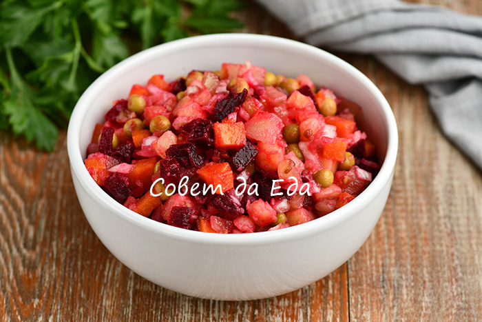 Так винегрет мало кто готовит, а это очень вкусно и интересно