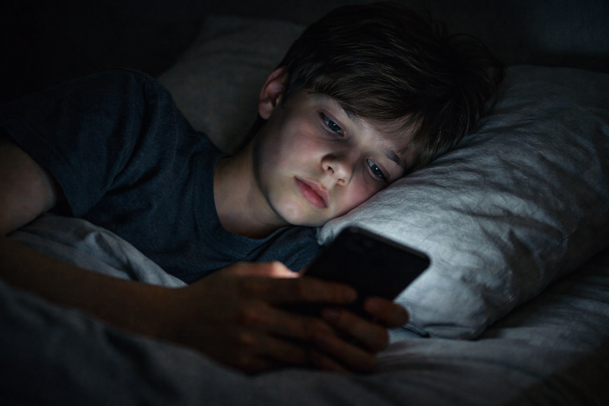 Бессонница: Влияние смартфона на сон и повышенный риск депрессии у школьников