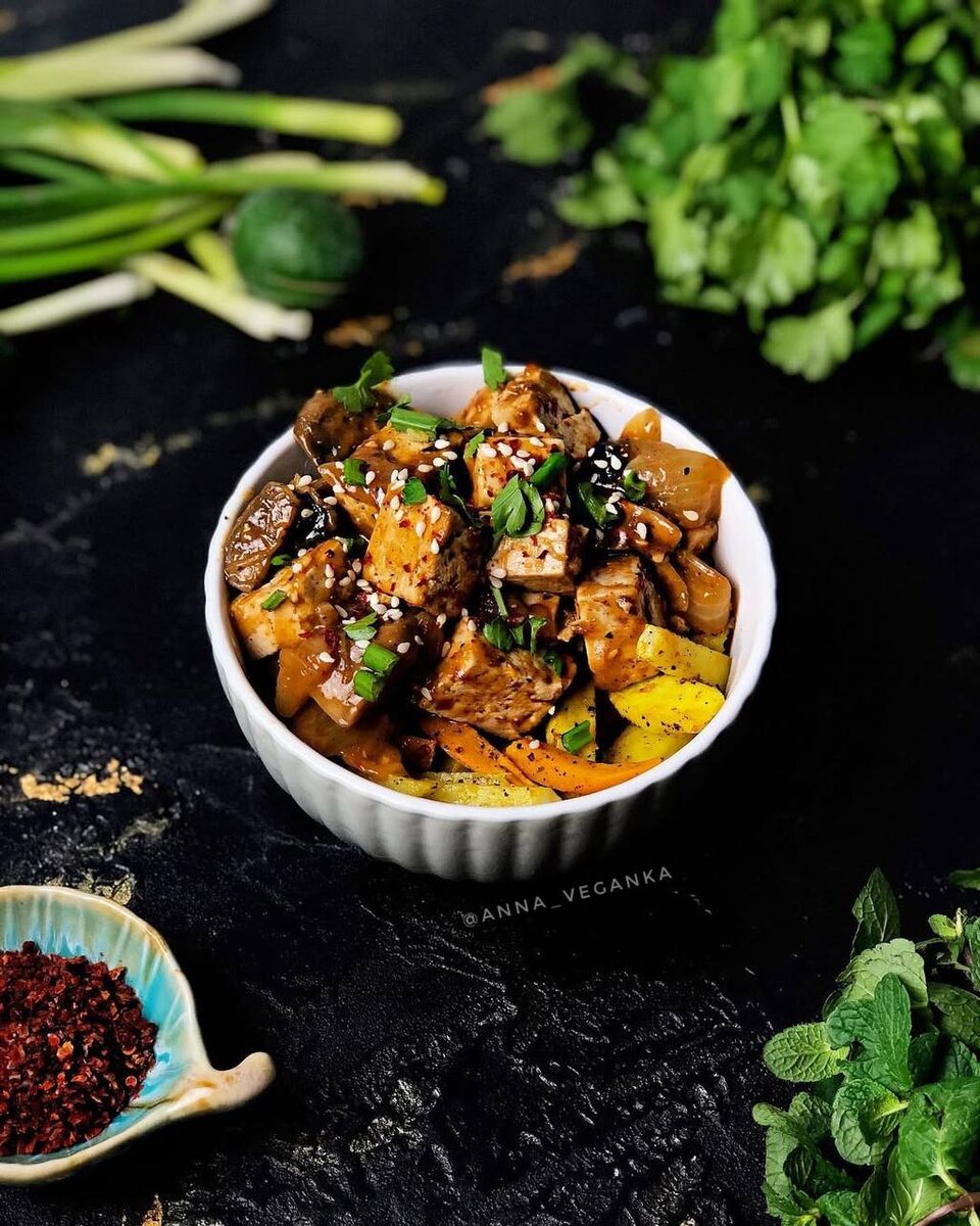 Тофу в пряном соусе